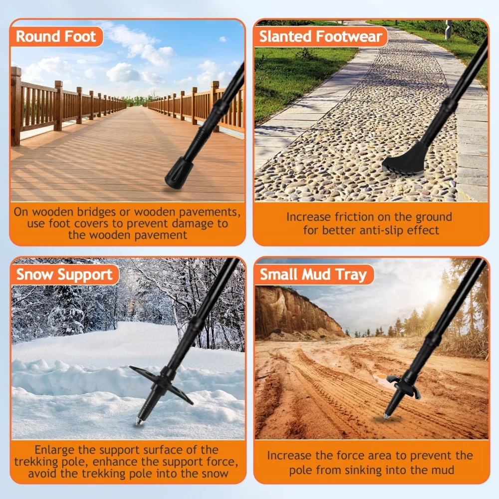 2 Pack Lightweight Foldable Tr - đánh giá và giá Trekking Pole Carbon