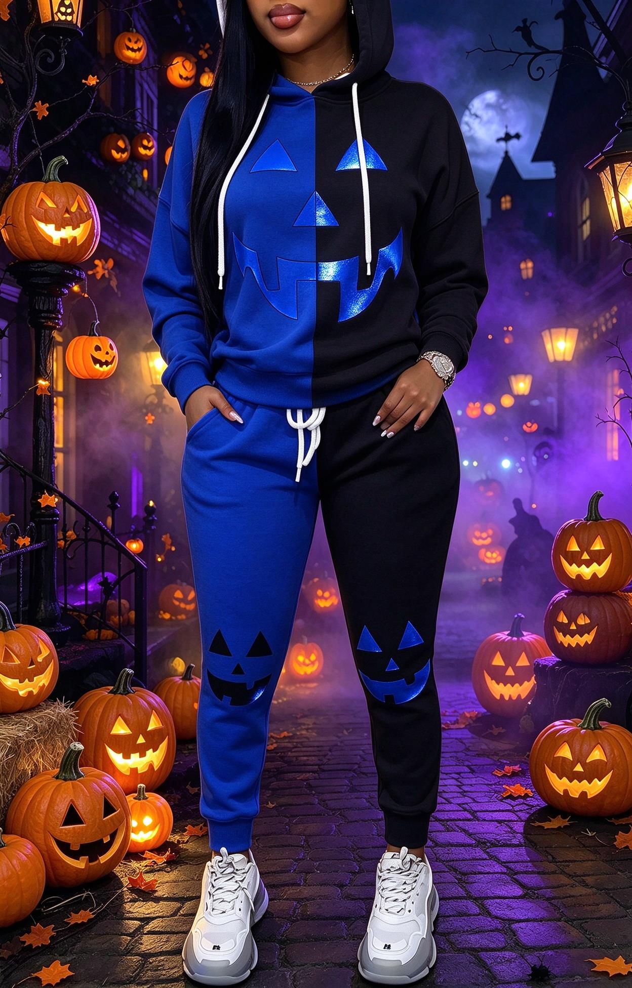 Women Halloween Color Block Ho - đánh giá và giá Joggers Pants